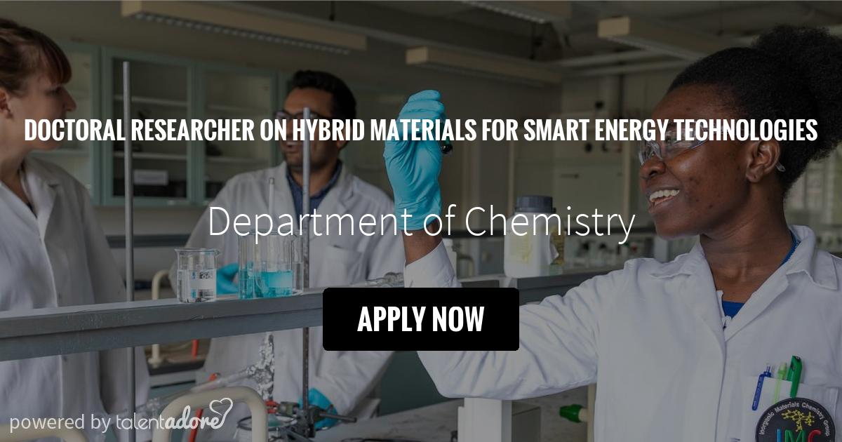 Doctoral Researcher on Hybrid Materials for Smart Energy Technologies