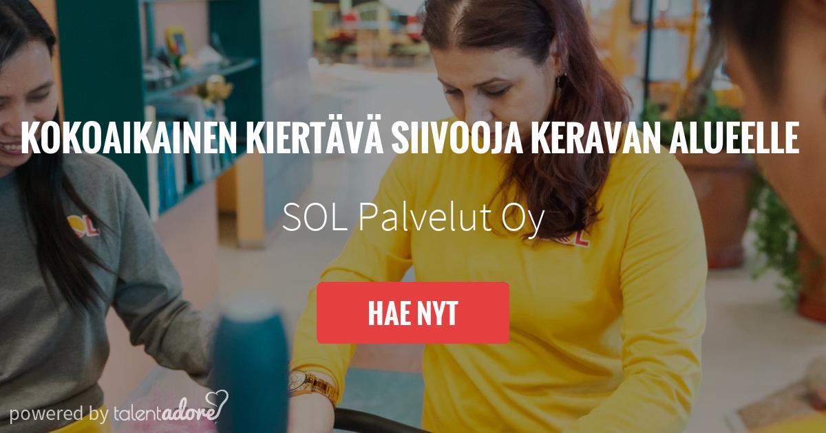 Osa-aikainen Aamusiivooja Länsi-Sipooseen | SOL Palvelut Oy ...