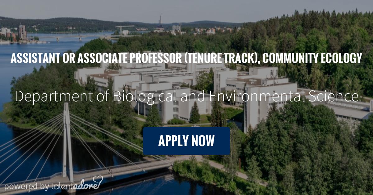 Assistant or Associate Professor (tenure track), Community Ecology