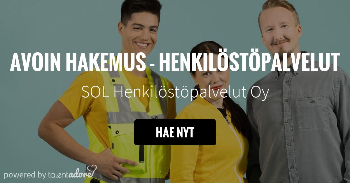 Avoin Hakemus - Henkilöstöpalvelut | SOL Henkilöstöpalvelut Oy